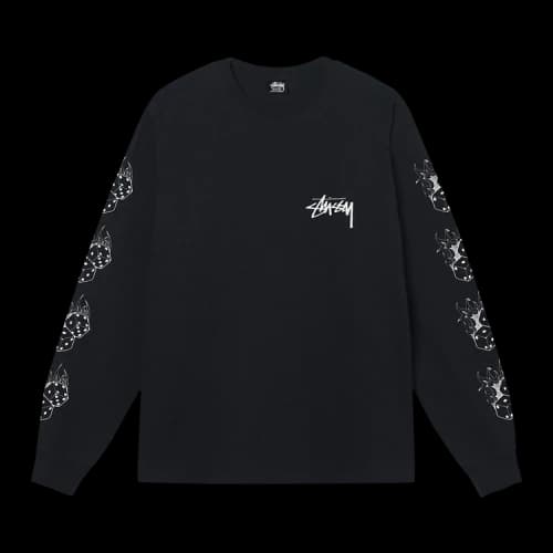 Stussy Fire Dice Long-Sleeve Tee 'Black'
