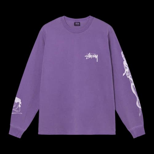 Stussy Venus Pigment Dyed Long-Sleeve Tee 'Purple'