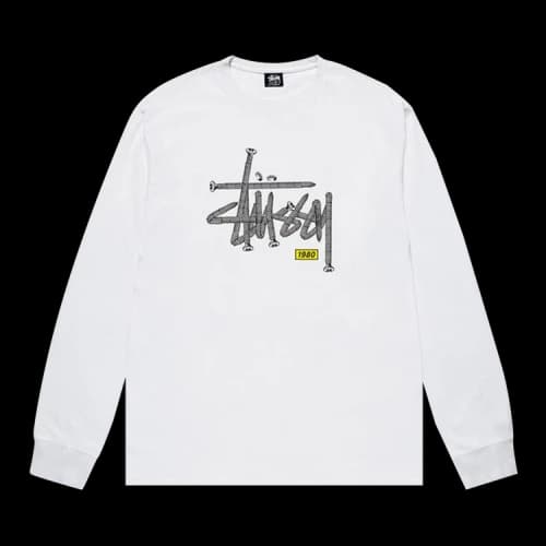 Stussy Hardware Long-Sleeve Tee 'White'