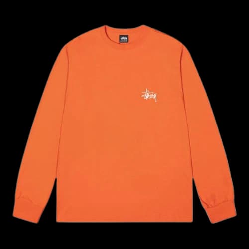 Stussy Basic Long-Sleeve Tee Coral