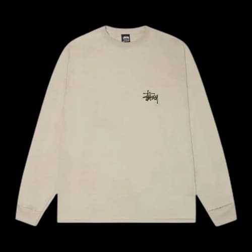 Stussy Basic Long-Sleeve T-Shirt 'Khaki'