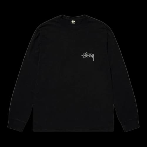 Stussy Landin Long-Sleeve Tee 'Black'