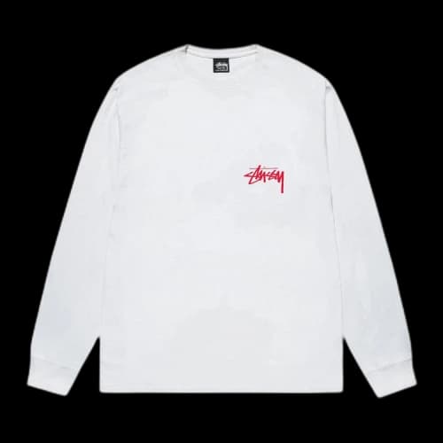 Stussy Beat Crazy Long-Sleeve Tee 'White'