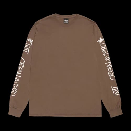 Stussy International Crew Long-Sleeve Tee 'Brown'