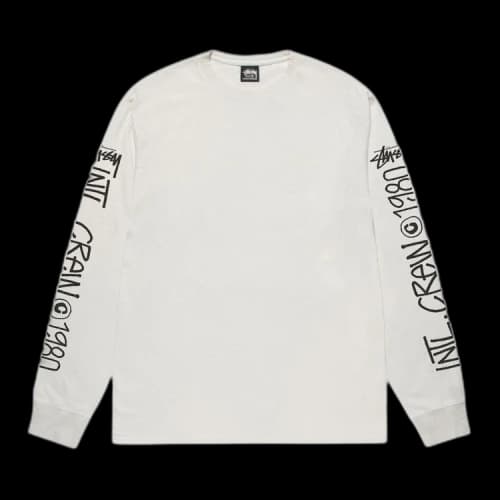 Stussy International Crew Long-Sleeve Tee 'Natural'