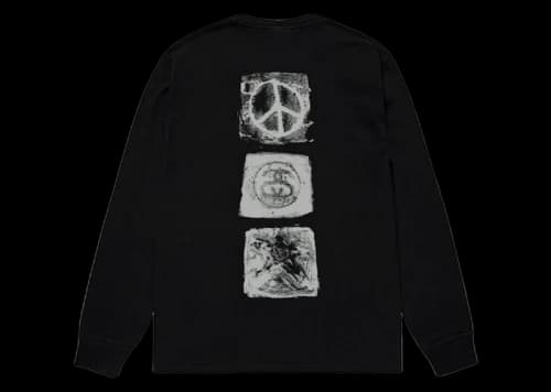 Stussy Mono L/S Tee White
