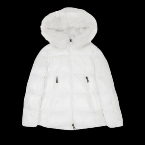 Moncler Laiche Zip Up Puffer Jacket 'White'