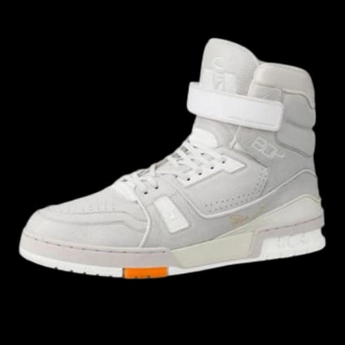 LOUIS VUITTON LV Men's Trainer Sports Shoes Gray/White