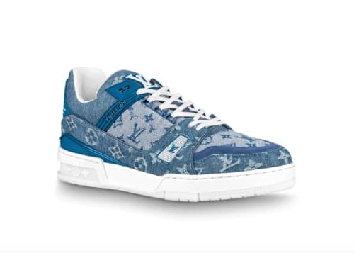 Louis Vuitton Trainer Sneaker Denim Monogram