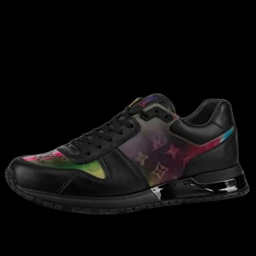 LOUIS VUITTON Run Away Sneakers 'Black with Colorful Monogram'