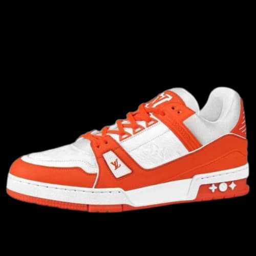 LOUIS VUITTON Trainer Sneakers 'White Orange'