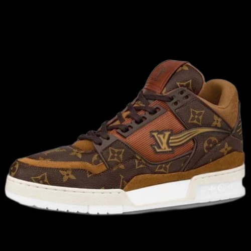 LOUIS VUITTON Trainer Ankle Sneakers 'Brown Monogram'