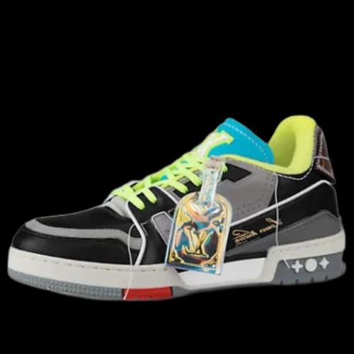 LOUIS VUITTON LV Trainer Low-Top Sports Shoes Blue/Black