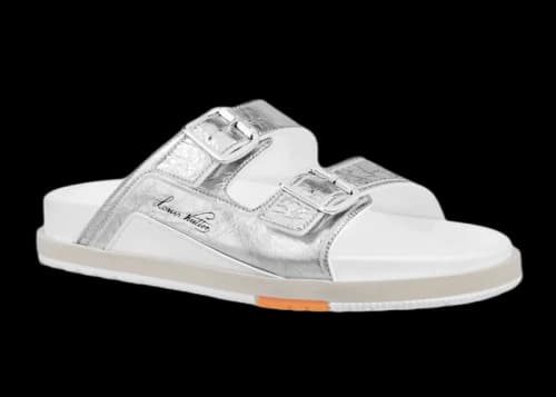 Louis Vuitton Trainer Mule Silver