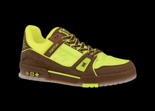 Louis Vuitton Trainer Yellow Brown
