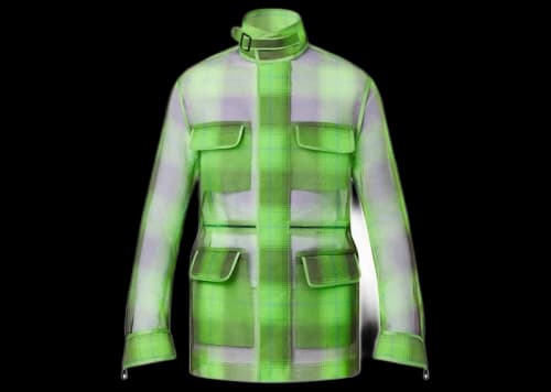 Louis Vuitton Neon Check 4-Pocket Jacket Multicolor