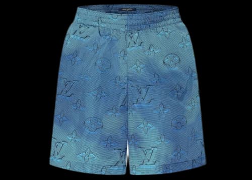 Louis Vuitton 2054 Packable Swim Shorts Turquoise