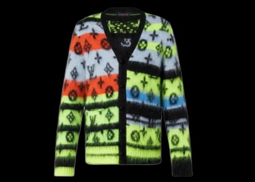 Louis Vuitton Monogram Mohair Cardigan Multicolor