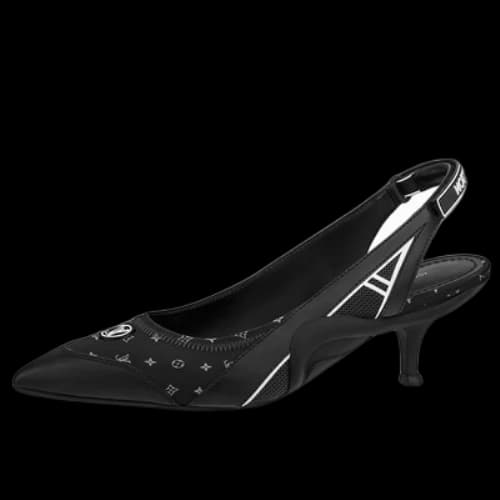 LOUIS VUITTON Archlight 1.0 Slingback Pumps 'Black Monogram' (Women's)