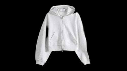 Alexander Wang Women's Allover Hotfix Zip-Up Hoodie Light Heather Grey