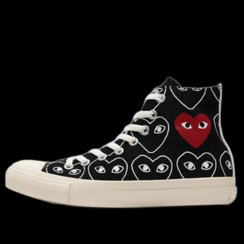 Converse x COMME des GARCONS PLAY Chuck 70 Hi Heart Print 'Black'