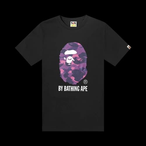 Bape Color Camo By Bathing Tee 'Black/Purple'