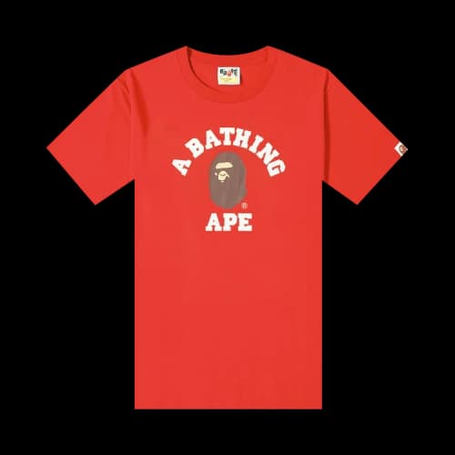 BAPE College Tee 'Red'