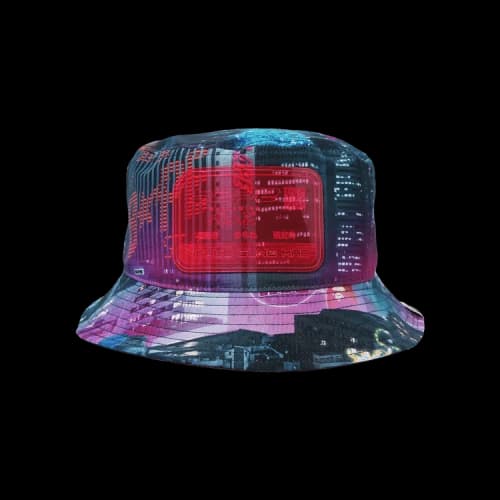 BAPE Neon Tokyo Bucket Hat 'Black'