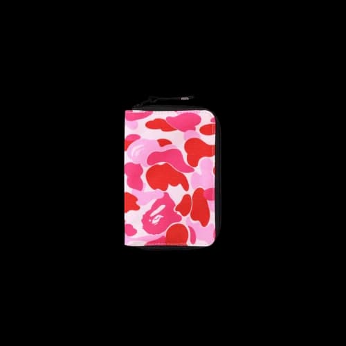 BAPE ABC Camo Passport Case 'Pink'