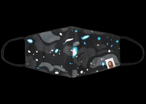 BAPE A Bathing Ape Space Camo Mask Black