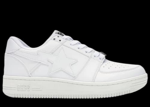 BAPE STA Low White