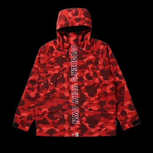 BAPE x OVO Color Camo Jacket 'Red'