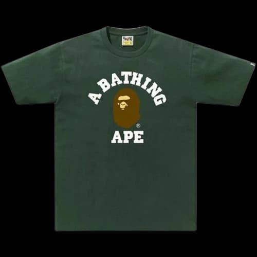 BAPE College Tee 'Green'