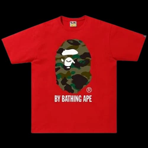 BAPE 1st Camo By Bathing Ape Tee 'Red/Green'