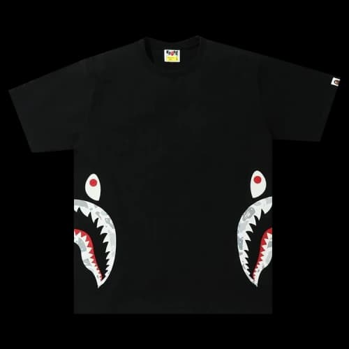BAPE Side Space Camo Shark Tee 'Black'