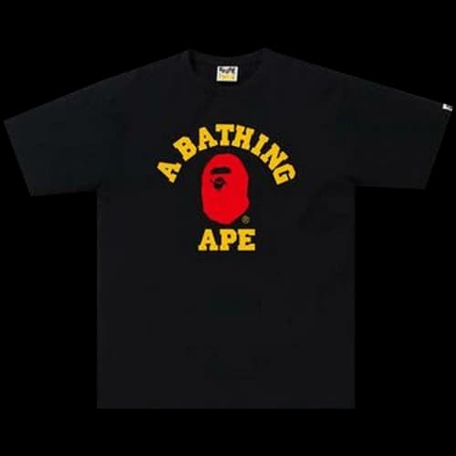 BAPE Colors College Tee 'Black'