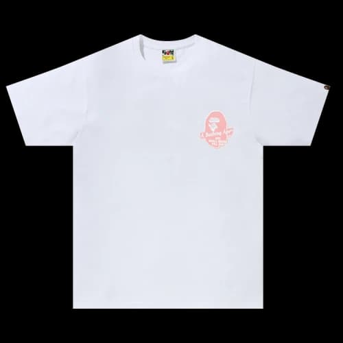 BAPE Circle Tee 'White/Pink'