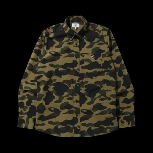 BAPE 1st Camo Button Down Shirt 'Green'
