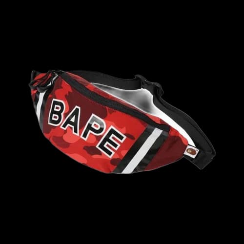 BAPE Color Camo Waist Bag 'Red'