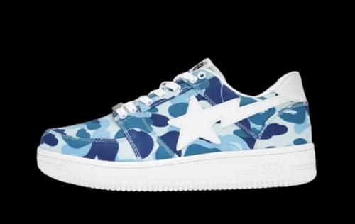 A Bathing Ape Bape Sta Low ABC Camo 20th Anniversary Blue