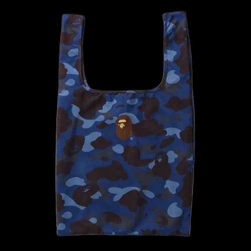 BAPE Color Camo Shopping Bag 'Navy'