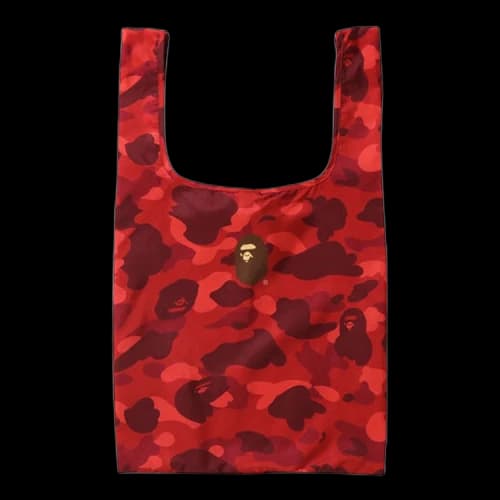 BAPE Color Camo L Shopping Bag 'Red'