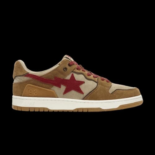 BAPE Sk8 Sta Low 'Wheat Red'