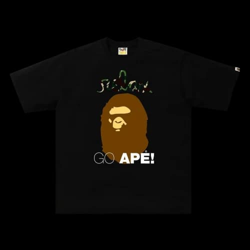 BAPE x Relax & Document Folder Tee 'Black'