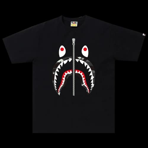 BAPE City Camo Shark Tee 'Black'
