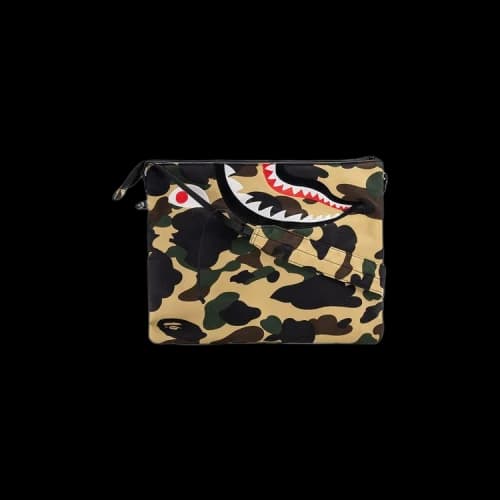BAPE 1st Camo Shark Crossbody Bag 'Yellow'