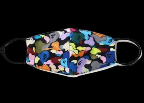 BAPE A Bathing Ape Multi Camo Mask Multicolor/Black