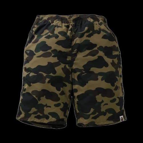 BAPE 1st Camo Beach Shorts 'Green'