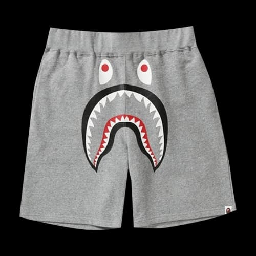 BAPE Shark Sweat Shorts 'Grey'