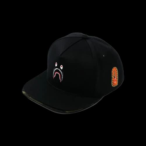 BAPE Double Visor Shark Snap Back Cap 'Black'